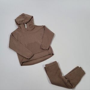 Cozy Brown Hoodie and Pants Set